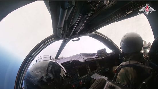 Су-34. Скриншот кадра видео Минобороны России